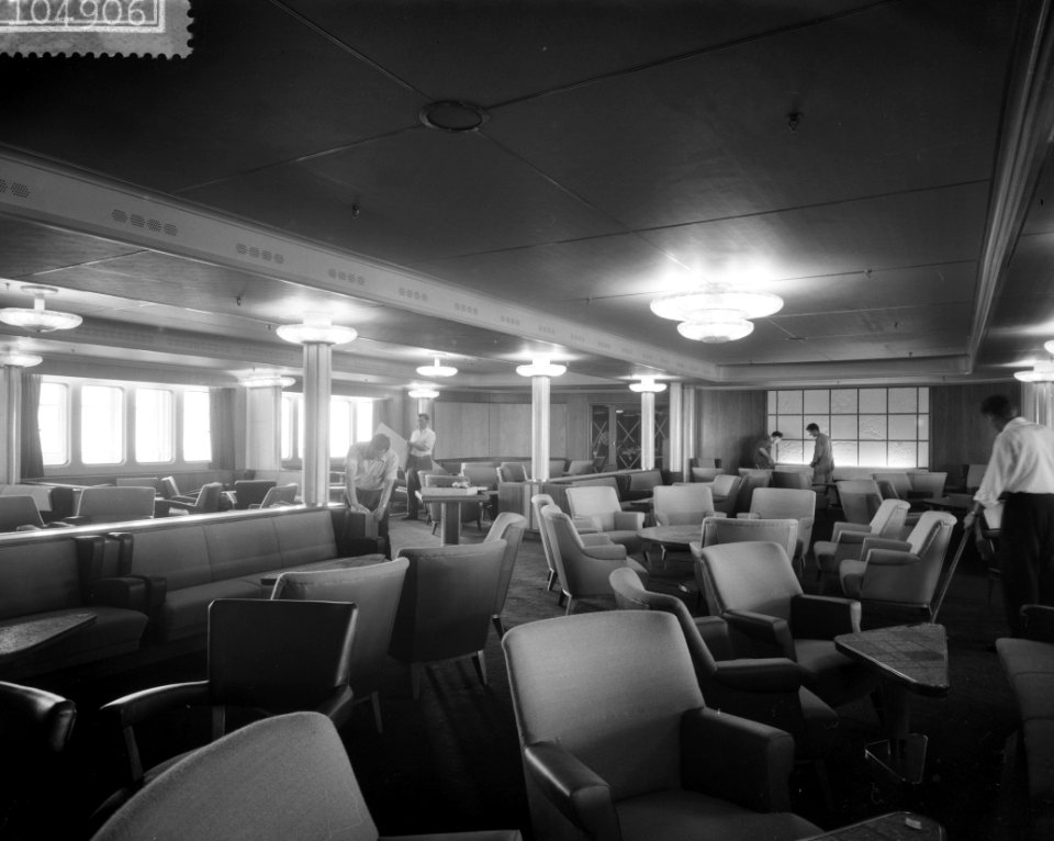 Binnenopnamen van het Ms. Rotterdam, Bestanddeelnr 910-4906