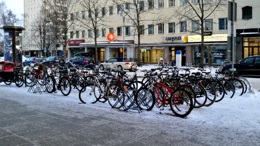 Bicycles Kirkkokatu Oulu 20180119