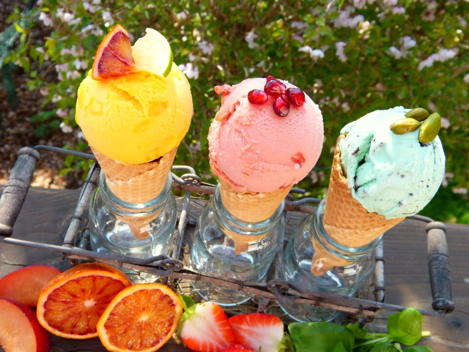 Waffles ice cream cone out