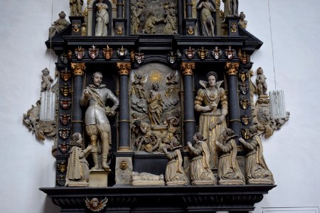 Bielefeld - Neustädter Marienkirche - Epitaph von Oye - Mitte