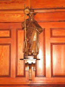 Bidart (Pyr-Atl., Fr) statue St.Jacques pelerin