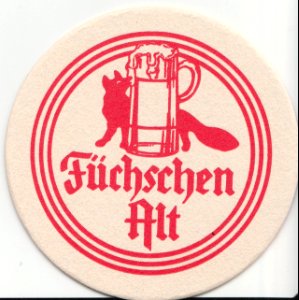 Bierdeckel Füchschen Alt