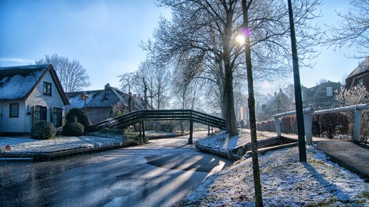 Netherlands frozen nature