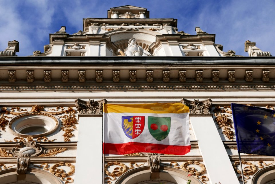 Bielsko-Biała Town Hall city flag