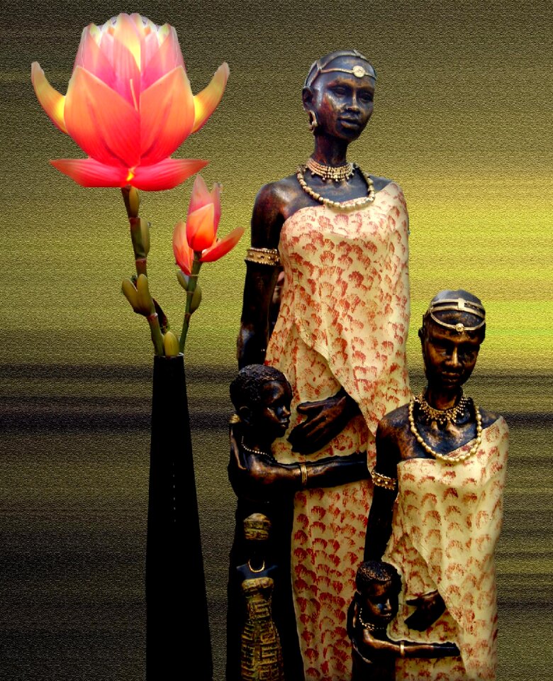 Figure decoration africa