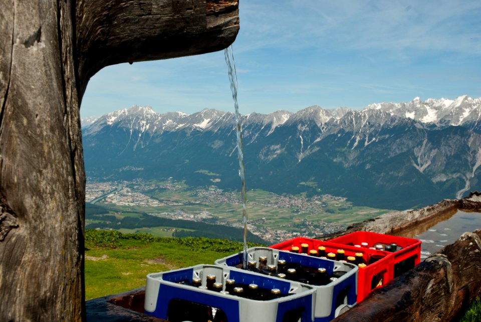 Bier im Brunnen eingekühlt