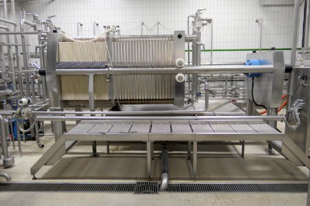 Bierfilteranlage.Brauerei.Aying