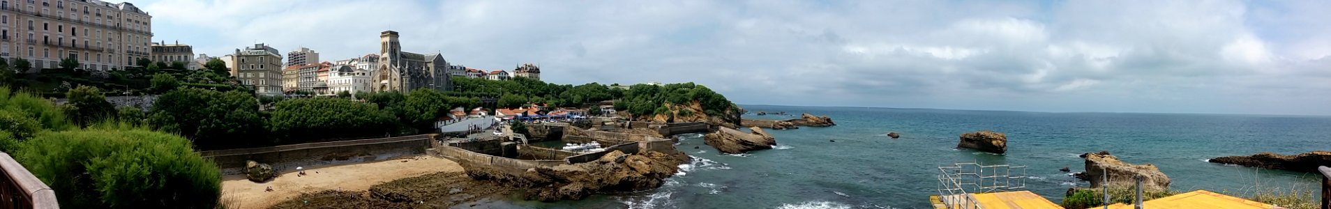 Biarritz - Rocher du Basta - Panorama côté sud