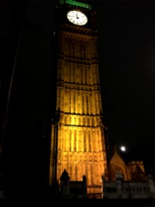 Big Ben at night, 30 April 2017