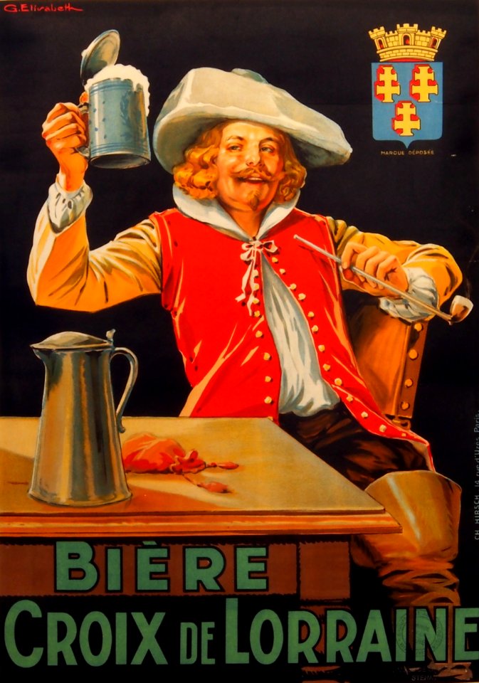 Bière Croix de Lorraine - Musée Européen de la Bière - beer advertising posters -037 (cropped)