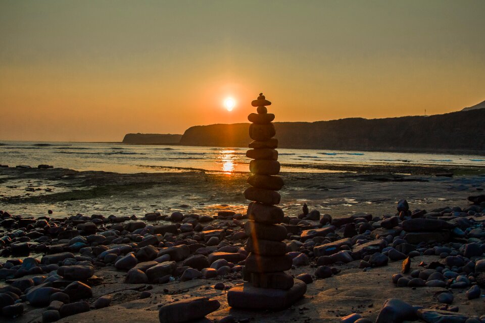 England sunset ocean