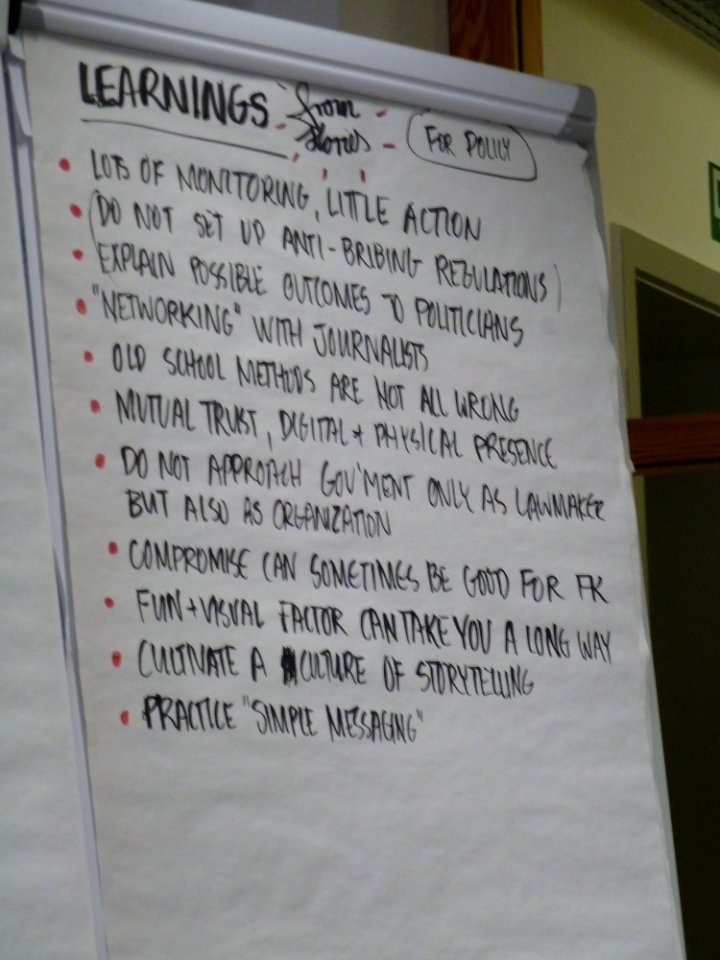 Big Fat Brussels Meeting April 2013 - Learnings from Stories