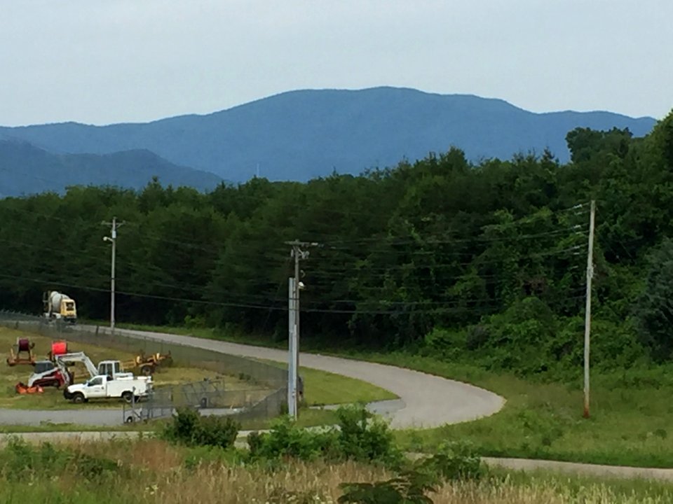 Big Frog Mountain viewed from Fannin County, June 2017