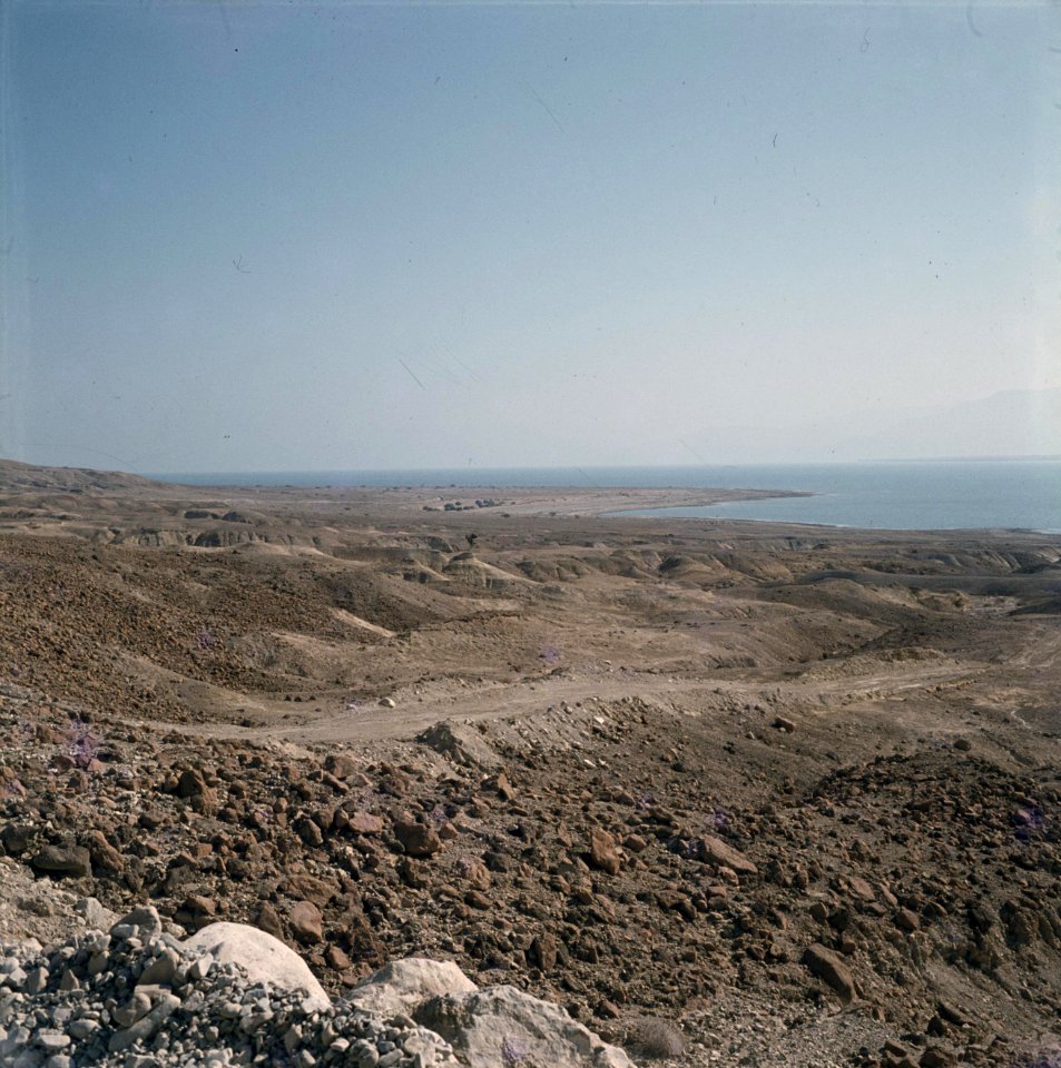Bij de Dode Zee panorama vanaf de zuidoostelijke oever, Bestanddeelnr 255-9248