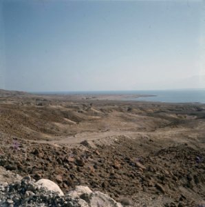 Bij de Dode Zee panorama vanaf de zuidoostelijke oever, Bestanddeelnr 255-9248