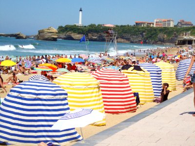 Biarritz, la Grande Plage et le phare