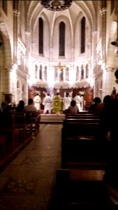 Biarritz - Chapelle Saint-Joseph - Cérémonie de Jésus sorti de son tabernacle photo