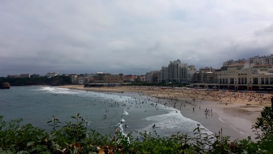 Biarritz - Rocher du Basta - Vue sur la Grande plage
