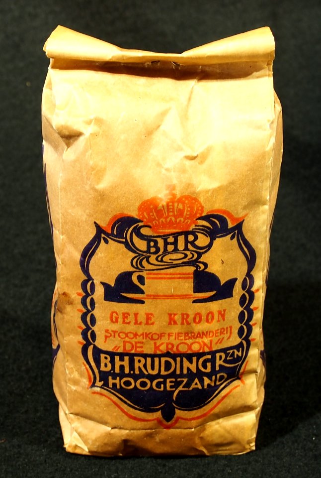 BHR Gele Kroon stoomkoffiebranderij De Kroon, BH Ruding R zn, Hoogezand, foto2