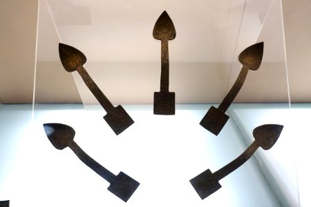 Bi (spoons), China, unearthed at Majia, Xindu, Chengdu, Warring States period, 475-221 BC, bronze - Sichuan Provincial Museum - Chengdu, China - DSC04258