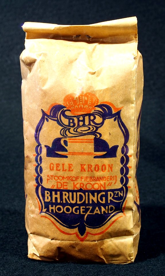BHR Gele Kroon stoomkoffiebranderij De Kroon, BH Ruding R zn, Hoogezand, foto3