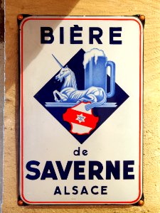 Bière Savarne, Alsace, enamel sign