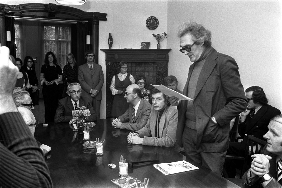 Bij de ondertekening betrokkenen (onder andere Kok, Spit, Lanser en Klinkenberg), Bestanddeelnr 926-7960