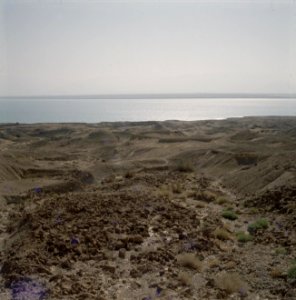 Bij de Dode Zee panorama vanaf de zuidoostelijke oever, Bestanddeelnr 255-9249