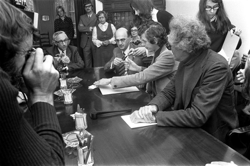 Bij de ondertekening betrokkenen (onder andere Kok, Spit, Lanser en Klinkenberg), Bestanddeelnr 926-7961