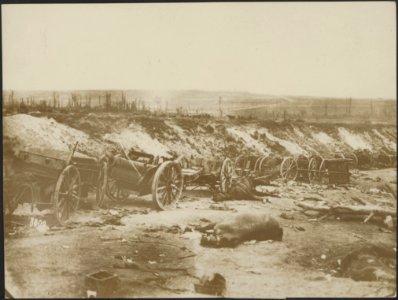Bij Cléry vernietigde Engelsche batterij, Bestanddeelnr 158-1740