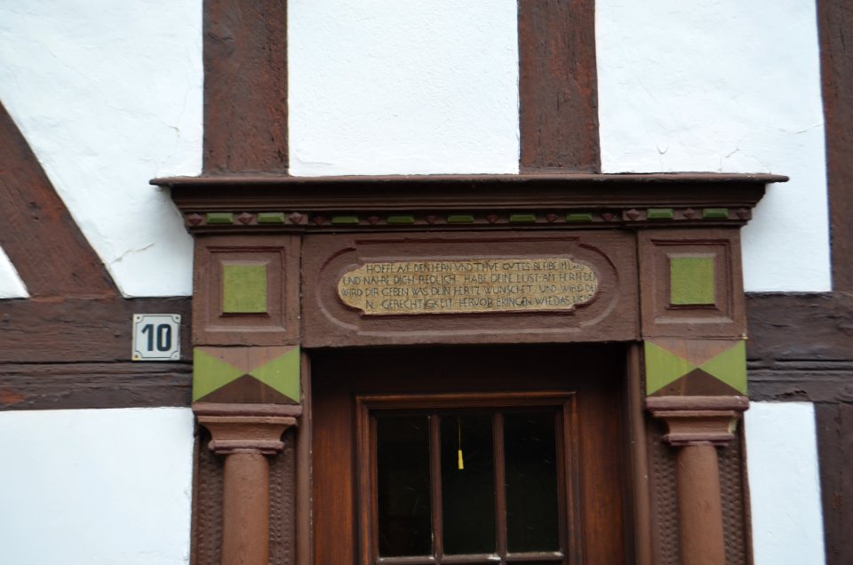 Biersdorf, Oberer Mühlhof 10, detail