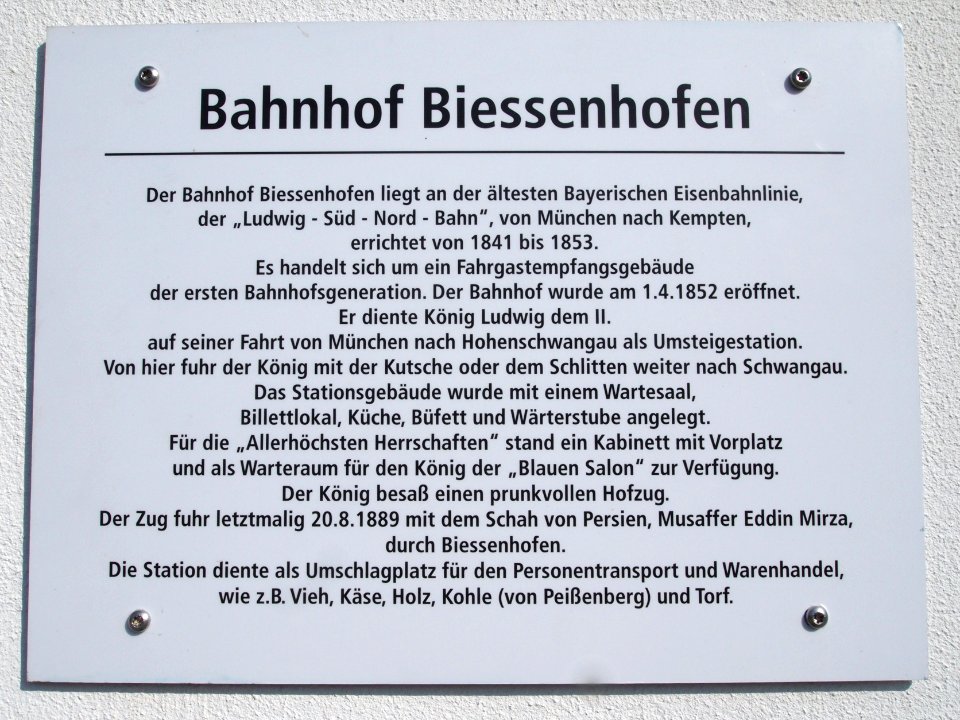 Biessenhofen Bahnhof