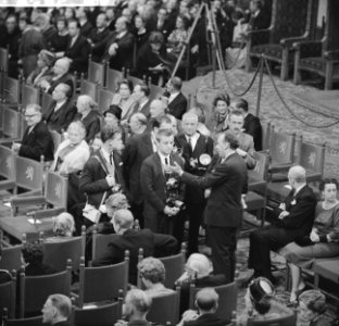 Bijeenkomst Ridderzaal ter gelegenheid van RabindraNathTagore. Fotograferen o.a., Bestanddeelnr 913-0727