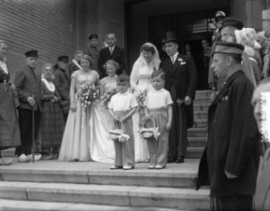 Bij het huwelijk van jonkheer Arnoud Jan de Beaufort met jonkvrouwe Cornelie Sic, Bestanddeelnr 905-7520