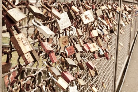 Padlock bridge friendship