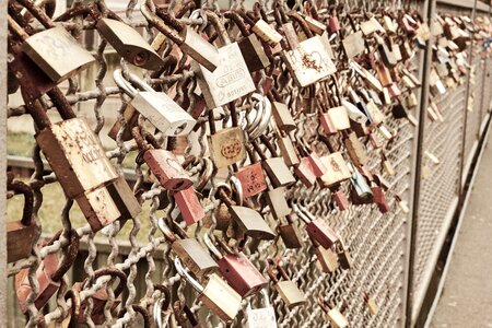 Padlock bridge friendship photo