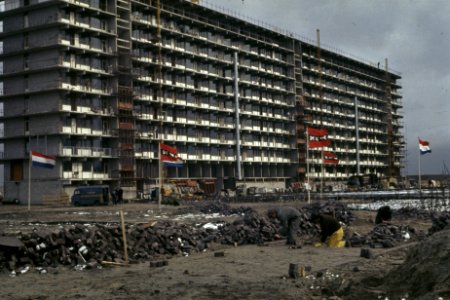 Bijlmermeer flats in aanbouw, Bestanddeelnr 254-8036