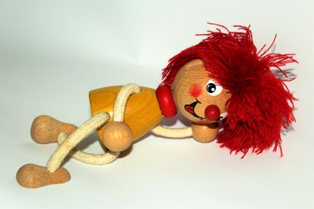 Children cute holzfigur