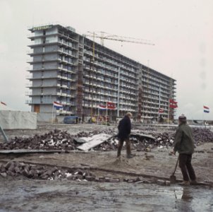 Bijlmermeer flats in aanbouw, Bestanddeelnr 254-8045