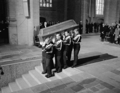 Bijzetten van Willem V in de Nieuwe Kerk te Delft, Bestanddeelnr 909-5192