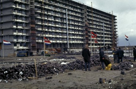 Bijlmermeer flats in aanbouw, Bestanddeelnr 254-8035