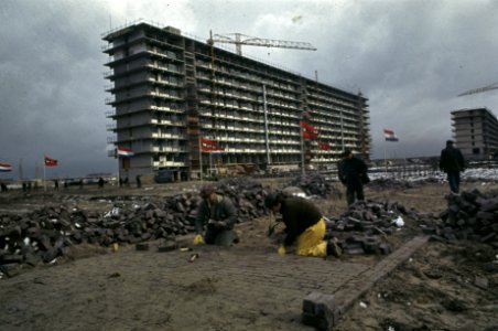 Bijlmermeer flats in aanbouw, Bestanddeelnr 254-8037