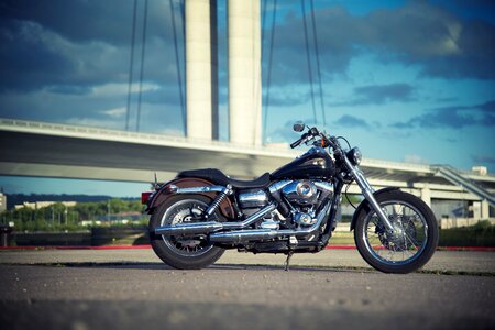 Harley super-glide bridge