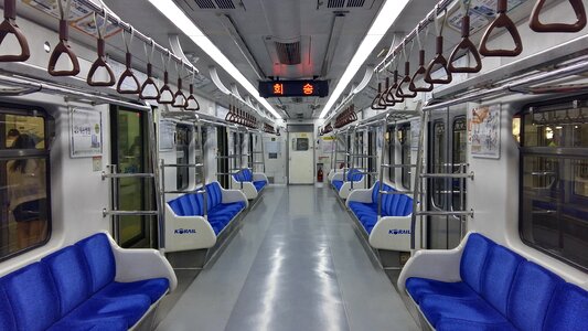 South korea subway railway underground photo