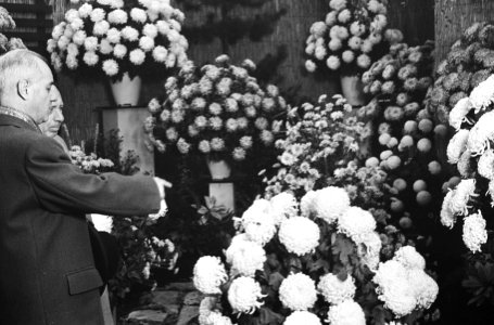 Bloemen en plantententoonstelling geopend door Duitse ambassadeur dr. H. Berger , Bestanddeelnr 917-0982