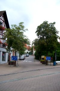 Blick in die Weidgasse Bensheim-Auerbach