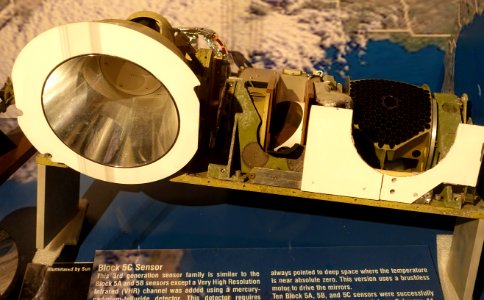 Block 5C Sensor, Meteorological Satellite Line Scanning Sensor for DMSP Program, Westinghouse, c. 1970 - National Electronics Museum - DSC00564