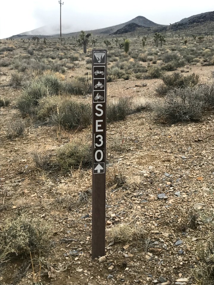 BLM Road Sign from Darwin Road