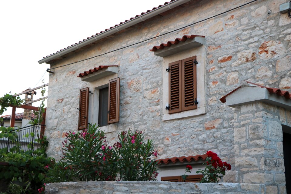 Holiday home flowers mediterranean house