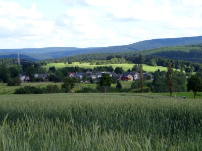 Blick auf Böhlen von Nordwesten